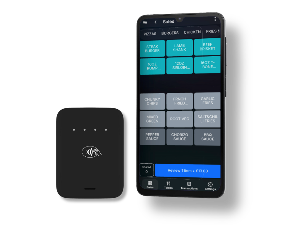 TapaGo Mobile cloud POS on a portable Android device